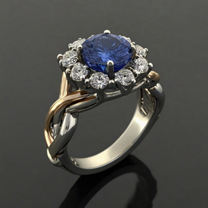 Bague saphir bleu royal taille émeraude, bijoux fins en or blanc 18 carats, alternative classique de fiançailles, design intemporel de haute qualité - Product Image 5