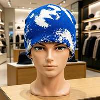 Gorros de Punto Jacquard de Camuflaje Personalizados de Lujo, Unisex, 100% Acrílico, Estilo Playa y Negocios, Cálidos para Invierno, Ropa Urbana