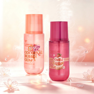 Fragranza per Capelli e Corpo da 250ml con Glitter Scintillanti a Lunga Durata, Profumo di Pesca, Mango e Agrumi con Foglie Verdi, Direttamente dalla Fabbrica - Product Image 4