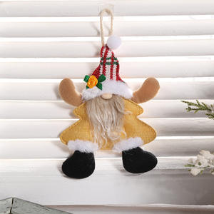 Hot-Selling <b>Cute</b> Faceless Santa Claus Pendant <b>Doll</b> Luxury Style New Holiday Gifts for Christmas Tree Decoration Factory Supplies - Product Image 2