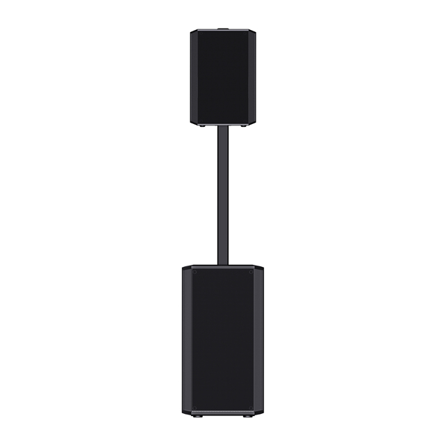 V Portable Trolley Speaker with Dual 10" Woofers, 200W RMS Output & Bluetooth/FM/USB, Mic Priority & Colorful Lights