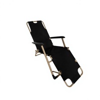 Chaise-lit pliante d'extérieur réglable et portable en acier, personnalisable, pour camping, terrasse et plage, OEM, économique