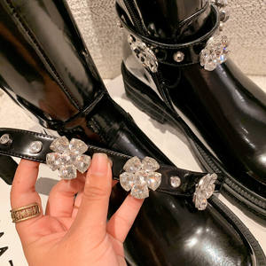 Cialisa – bottes hautes en cuir véritable pour femmes, chaussures à plateforme épaisse et plate-forme, <span class=keywords><strong>talon</strong></span> épais, personnalisées, Offre Spéciale - Product Image 6