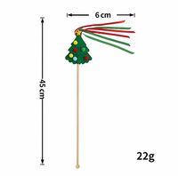Jouet pour chat Snows Paws, arbre de Noël en bois et peluche, style dessin animé, pour soulager l'ennui