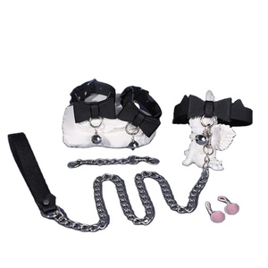 Set de Bondage Scarletsin C-32-<span class=keywords><strong>3</strong></span> SM, Juego de Cuatro Piezas con Esposas y Collar, Estilo Dulce y Femenino, Dispositivo de Disciplina y Tortura - Product Image 1