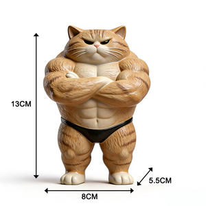 कस्टम राल आकृति मांसपेशी राल पशु मूर्तिकला सुंदर लाक्षणिक नवीनता के लिए रचनात्मक घर सजावट - Product Image 5