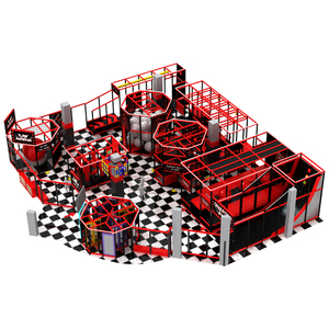 Attrezzature per Parco Giochi al Coperto su Misura con Scivoli, Altalene e Funzioni di Arrampicata - Ecologiche per Bambini dai 3 ai 12 Anni - Product Image 1