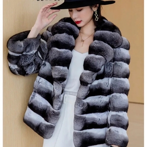 Tùy Chỉnh Bán Buôn Sang Trọng <span class=keywords><strong>Chinchilla</strong></span> Áo Khoác Lông Mùa Đông Bất <span class=keywords><strong>Chinchilla</strong></span> Áo Khoác Phụ Nữ Áo Khoác Lông Thú Phổ Biến Lông Thú - Product Image 2