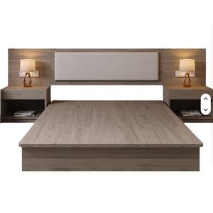 Juegos de Muebles de Dormitorio Modernos de 5 Estrellas, Individuales y King-Size, con Estructura de Cama de Madera y Panel de Cabecera para Apartamentos y Habitaciones de Hotel - Product Image 2