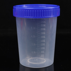 Vaso para orina Feiyue de 40 ml, transparente, con tapa de rosca, cilíndrico, para uso en laboratorio. - Product Image 3