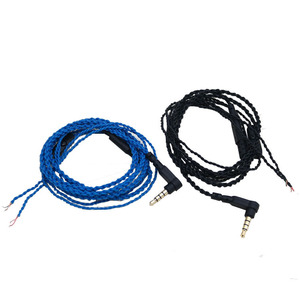 Twisted Headphone Cable 3.5 Mm With Mic <b>Control</b> For Audio Peripherals TPE <b>Wire</b> Material DIY Adapter - Product Image 5