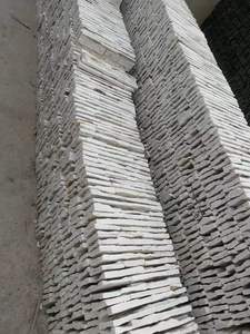 Thiết kế hiện đại tự nhiên trắng tường đá gạch kem bên ngoài góc ốp antacid Chống xói mòn Kem <span class=keywords><strong>Slate</strong></span> chia bề mặt - Product Image 6