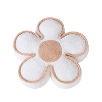Coussins décoratifs style crème motif tournesol, coussins de siège et de dossier haut de gamme de luxe pour canapés de salon