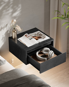 <span class=keywords><strong>VASAGLE</strong></span> Petite <span class=keywords><strong>table</strong></span> <span class=keywords><strong>de</strong></span> <span class=keywords><strong>chevet</strong></span> flottante murale polyvalente en bois avec tiroir <span class=keywords><strong>Table</strong></span> <span class=keywords><strong>de</strong></span> <span class=keywords><strong>chevet</strong></span> moderne avec led - Product Image 3