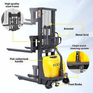 Elektrische Smart 1.5ton Rider Elektrische Pallet Heftrucks Truck, Hydraulische Bewegende Elektrische Stijgende Up En Down Heftrucks