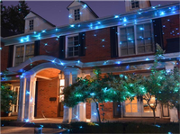 ST2000-RGB-FY Projecteur de Noël extérieur avec lumières laser pour décorations d'arbre de Noël et grande piste de danse