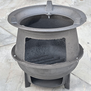 Poêle à <span class=keywords><strong>bois</strong></span> <span class=keywords><strong>en</strong></span> <span class=keywords><strong>fonte</strong></span> épaissie de style <span class=keywords><strong>ancien</strong></span>, durable, pour barbecue, foyer, cuisson extérieure, réchaud à thé, 3-4L, étanche - Product Image 1