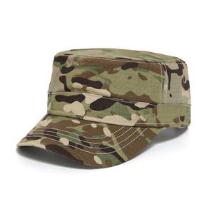 卸売 パトロールキャップ カデット カスタムロゴデザイン フラットトップ トレーニング 森林 砂漠 耐久性キャンバス カモ柄生地 アウトドア タクティカルハット - Product Image 2