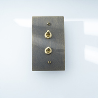 Personnalisation de l'interrupteur à bascule moleté en laiton bronze CE 110V American Standard maison hôtel interrupteur mural électrique prise gradateur