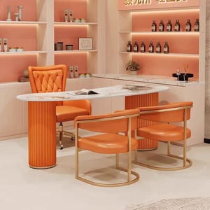 <span class=keywords><strong>Escritorio</strong></span> de Oficina Moderno, Minimalista y de Lujo para Consultoría Médica y de Belleza, Mesa de Recepción y Negociación - Product Image 1