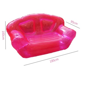 OEM <b>Inflatable</b> Clear Pink Double Person <b>Sofa</b> Blow up Chairs Portable <b>Camping</b> Yard Couchs <b>Inflatable</b> Patio Furniture - Product Image 6