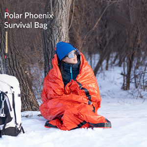 Saco <span class=keywords><strong>de</strong></span> <span class=keywords><strong>Dormir</strong></span> Promocional <span class=keywords><strong>de</strong></span> Película <span class=keywords><strong>de</strong></span> Aluminio Engrosada <span class=keywords><strong>para</strong></span> Supervivencia, 210*105CM, Doble Ancho con Baja Temperatura <span class=keywords><strong>para</strong></span> Mantener el Calor en Exteriores - Product Image 1