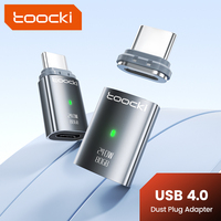 Adaptateur USB C magnétique Toocki, charge instantanée, fonctionnement à une main, connecteur Type C pour téléphone portable, ordinateur portable