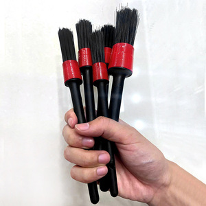 Cepillo de cerdas suaves para lavado de autos, juego de 5 cepillos para detalles de autos, cepillo para detalles interiores, cepillo para limpieza de rejillas de ventilación - Product Image 1