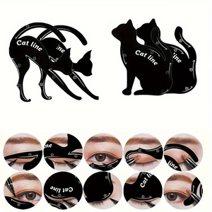 Plantillas para Delineador de Ojos, Aptas para Ojos de Gato y Sombras de Ojos Ahumadas, Herramienta Guía para Dar Forma (10 Efectos Diferentes) - Product Image 4