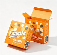 Boîte en carton blanc carrée pliable personnalisée, écologique, recyclable, avec revêtement UV, pour emballages de collations et de cadeaux, logo personnalisé imprimé