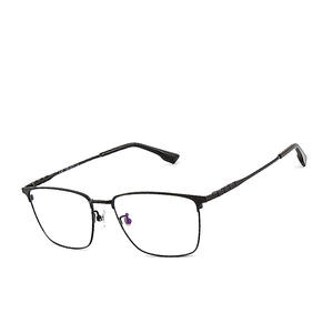 Montures de lunettes Guoda Optics en titane pur, rectangulaires, monture complète, légères, pour hommes, design rétro professionnel - Product Image 1