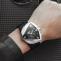 OUPAI – montre automatique triangulaire pour homme, Ventura, étanche, luxe, bracelet en caoutchouc, Design classique, montre-bracelet lumineuse, nouvelle collection 2022