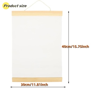 Nhà Máy Bán Buôn Tùy Chỉnh Chất Lượng Cao Gỗ Từ Áp phích Treo Scroll Kit Tường Khung Nghệ Thuật Vải Phim Hoạt Hình Áp phích In - Product Image 5