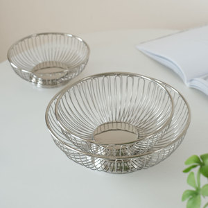 Nordic Style 304 Stainless Steel Fruit Bread <strong>Basket</strong> Fruit <strong>Egg</strong> Vegetable Food Storage <strong>Basket</strong> - Product Image 3