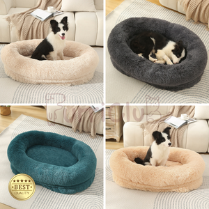 Ondersteunend Orthopedisch Donut Knuffelbed Voor Honden En Katten, Een Diep Schotelnest Dat Is Ontworpen Om De Slaap Te Verbeteren En Gewrichtspijn Te Verlichten - Product Image 3