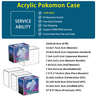 Boîte de présentation Pokémon ETB en acrylique premium, écologique et recyclable, avec protection UV moderne pour les boîtes de collection Elite Trainer