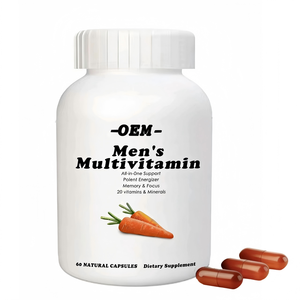 Capsules de multivitamines et minéraux <span class=keywords><strong>pour</strong></span> adultes OEM <span class=keywords><strong>pour</strong></span> hommes, stimulant quotidien de l'énergie, de <span class=keywords><strong>la</strong></span> concentration et des performances, non destiné aux femmes enceintes - Product Image 1