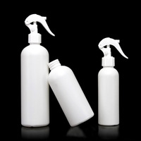 En stock 100ml 150ml 250ml 300ml 350ml 500ml Bouteilles rondes en plastique HDPE blanc avec brume fine Mini pulvérisateur à gâchette