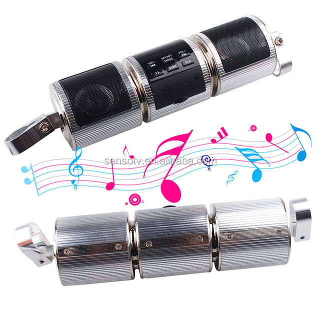 Motorcycle Speakers MP3 Music Player Motorbike Stereo Speaker Audio FM Radio Waterproof Audio Player