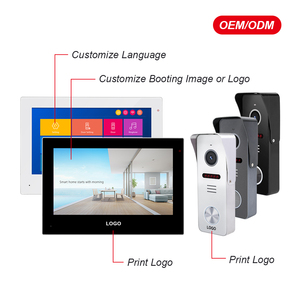 Biệt thự bộ phận <span class=keywords><strong>7</strong></span> inch Màn hình màu Vòng <span class=keywords><strong>video</strong></span> chuông cửa với máy ảnh màn hình 2 way <span class=keywords><strong>video</strong></span> có dây liên lạc - Product Image 6