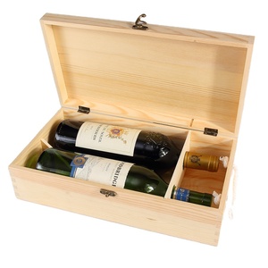 Bán buôn Nút Đóng Cửa 2 Chai Thông Wooden Box Wine Mang Crate Để Bán - Product Image 3