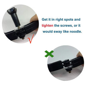 Vente en gros d'usine, kit de rallonge de <span class=keywords><strong>poteau</strong></span> de montage avant pour casque avec guidon incurvé de 21 cm pour caméra d'action - Product Image 4