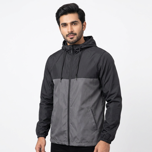 Veste coupe-vent de pluie de haute qualité hommes Sport léger imperméable à capuche Oem veste coupe-vent - Product Image 1