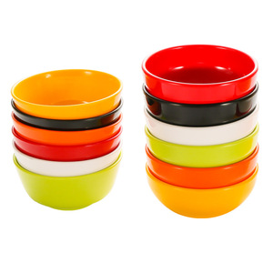 Petits bols en mélamine colorés 1043, couleur unie, pour les repas d'hôtel, les fêtes, le café, le thé - Product Image 1