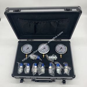 유압 압력 게이지 870 1400 3500 6000 8700 PSI 글리세린 50mm 63mm 100mm 바 휴대용 게이지 굴삭기 유압 부품 - Product Image 5