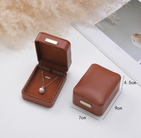 Nouveau haut de gamme PU Ring Box Set de bijoux Collier Boîte et accessoires Ensemble disponible pour la vente en gros