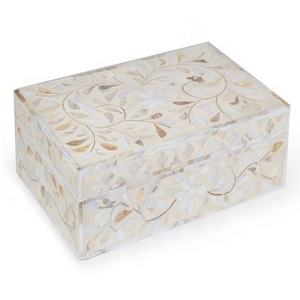 Boîte en bois nacre cadeau de noël incrustation d'os boîte à bijoux protéger boîte à bijoux vente chaude écologique - Product Image 5