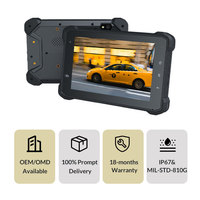 Tableta Robusta 3Rtablet de 7 Pulgadas con GPS, LTE 4G, BT, IP67 y Android 12 para Despacho de Taxis