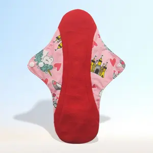 Customize White Anti Slip Non-slip Silicone Dot Daily Reusable Sanitary Pad Menstrual Pads