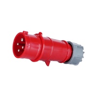 Prise électrique industrielle à verrouillage par filetage IP44, 4 broches, 380V, 16A, prise mâle industrielle ZNG-0142